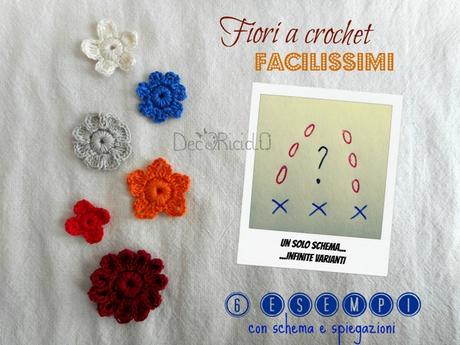 Fiori a crochet facilissimi: un solo schema con infinite varianti Fiori a crochet facilissimi: un solo schema con infinite varianti