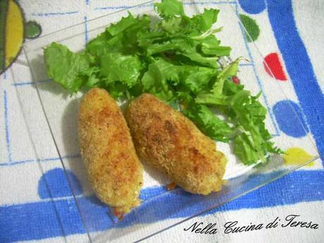 CROCCHETTE DI PATATE E GORGONZOLA CROCCHETTE DI PATATE E GORGONZOLA