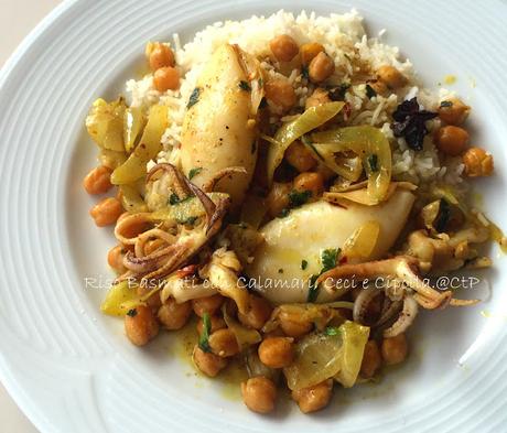 Riso Basmati con Calamari, Ceci e Cipolla. Riso Basmati con Calamari, Ceci e Cipolla.