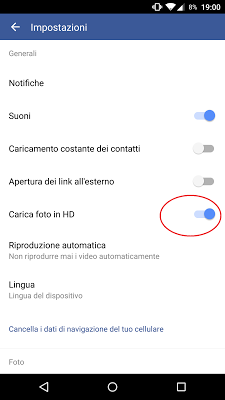Come caricare foto e video in Alta Definizione HD su Facebook per Android e iOS Come caricare foto e video in Alta Definizione HD su Facebook per Android e iOS