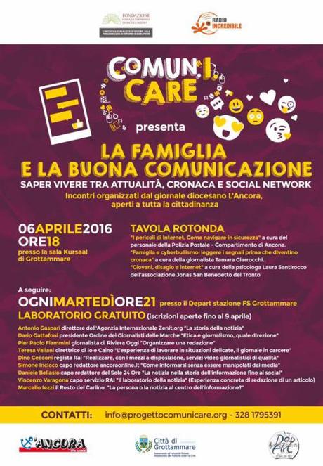 Tavola rotonda “La famiglia 3.0” – Navigare in sicurezza e uso consapevole di internet La famiglia e la buona comunicazione_cominicare_radio incredibile
