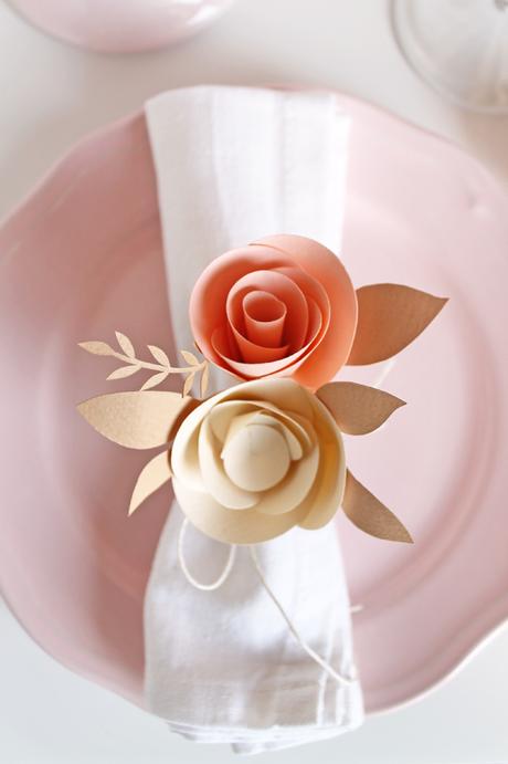 Paper Floral Table Setting Paper Floral Table Setting