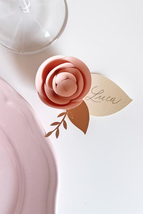 Paper Floral Table Setting Paper Floral Table Setting