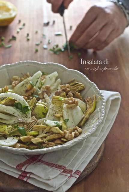 Insalata di carciofi e finocchi Insalata di carciofi e finocchi