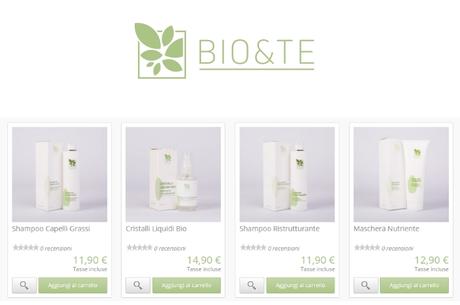 Novità per capelli: Bio & Te Cosmetics! bio&te cosmetics