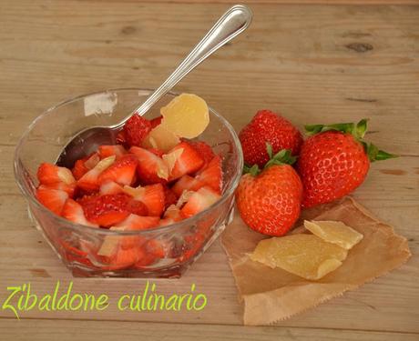 Insalata di fragole allo zenzero Insalata di fragole allo zenzero