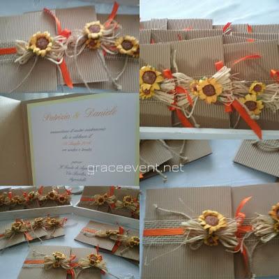 Partecipazione Nozze Sunflower Partecipazione Nozze Sunflower