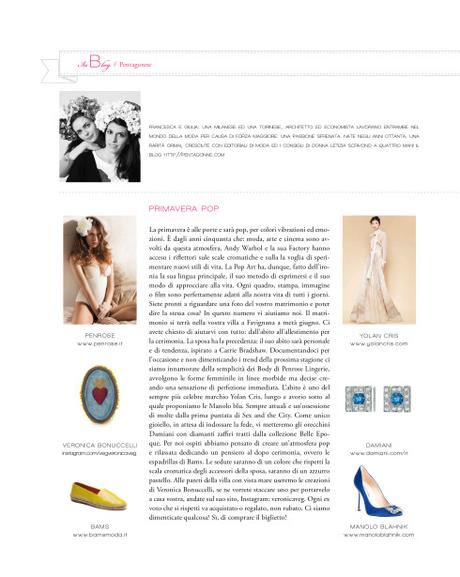 Primavera Pop – White Sposa 48 Maggio 2016 in Blog_W48