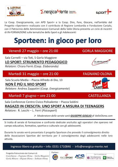 Sporteen: adolescenti in campo Sporteen: adolescenti in campo