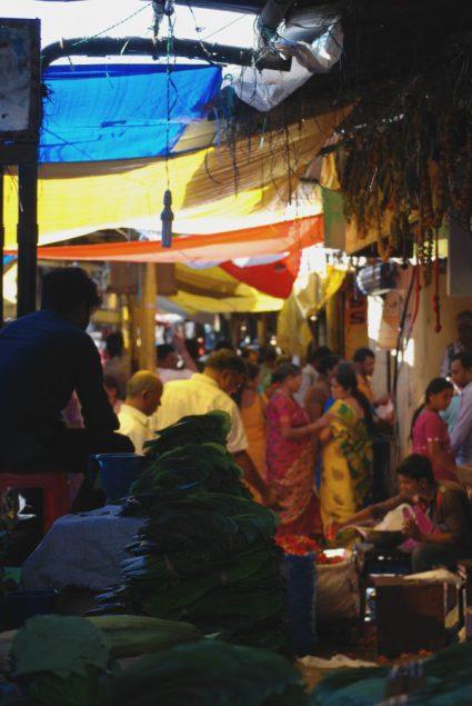 Nel mercato di Mysore Devaraja, il mercato di Mysore
