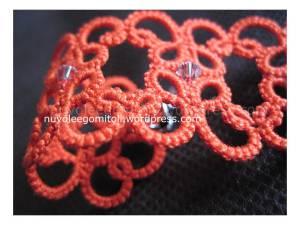 Un pochetto di arancio Christina in arancio particolare 2