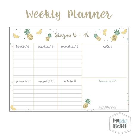 Weekly planner { Free printable } Weekly planner { Free printable }