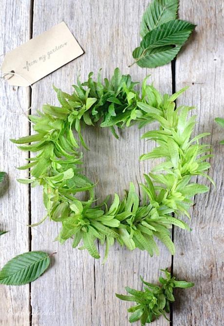 DIY: ghirlanda di fiori di carpino bianco ghirlanda di fiori di carpino