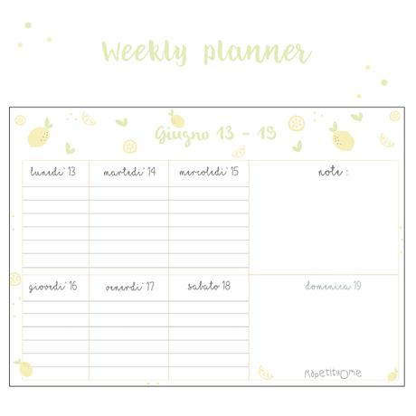 Weekly planner { Free printable } Weekly planner { Free printable }
