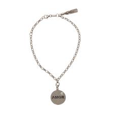 Thais Bernardes collezione palavras Medal bracciale Amor argento e topazio 95 Thais Bernardes collezione palavras Medal bracciale Amor argento e topazio 95