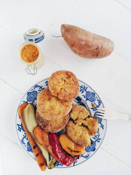 Polpette di miglio, patata dolce arrostita, curcuma e Za’Atar Polpette di miglio, patata dolce arrostita, curcuma e Za’Atar