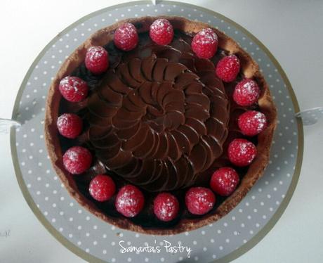 Crostata al cioccolato di Armando Palmieri crostata semola cioccolato lamponi armando palmieri