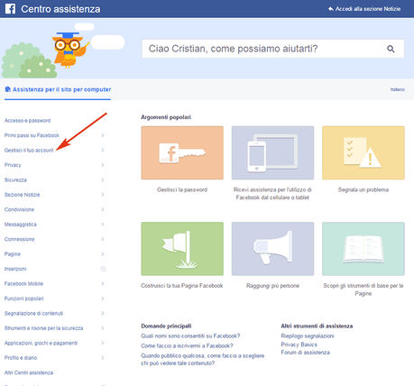 Come eliminare account Facebook Come eliminare account Facebook