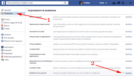 Come eliminare account Facebook Come eliminare account Facebook