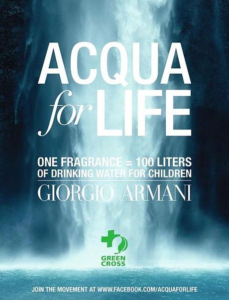Iniziativa Acqua For Life - Giorgio Armani & Green  Cross International