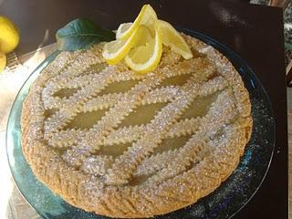 Crostata con crema di limoni