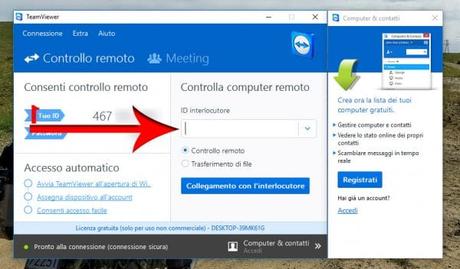 Accesso remoto: come funziona TeamViewer id interlocutore team viewer