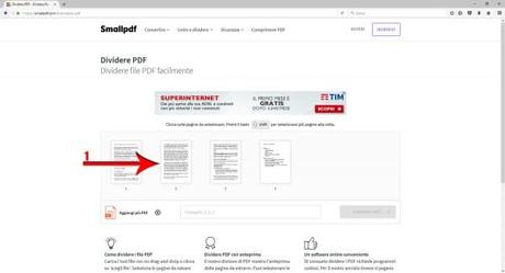 Estrarre pagine da PDF dividere pdf facilmente