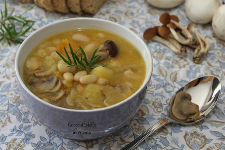Zuppa di fagioli, funghi, zucca img_2431