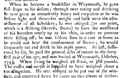 The fattest men in Regency England. The fattest men in Regency England.