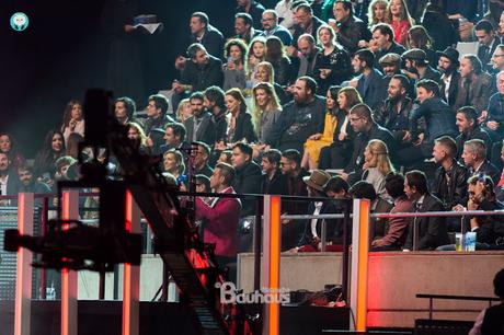 Robbie Williams nella gala de Los 40 Principales. Robbie Williams nella gala de Los 40 Principales.