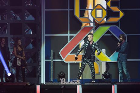 Robbie Williams nella gala de Los 40 Principales. Robbie Williams nella gala de Los 40 Principales.