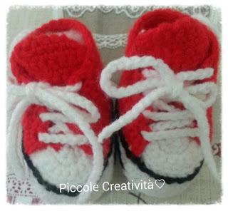 SCARPETTE NEONATO AD UNCINETTO SCARPETTE NEONATO AD UNCINETTO