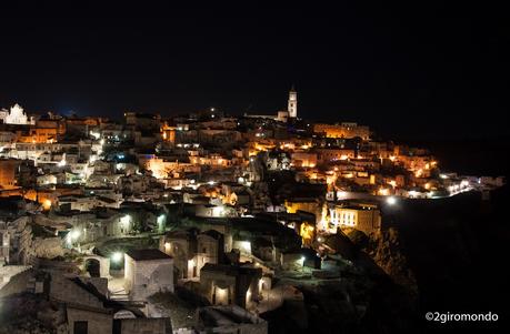 Matera nella magia di notte Sassi di Matera