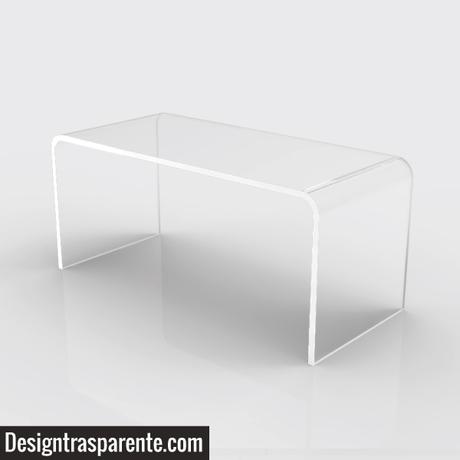 Tavolino a ponte in plexiglass trasparente Tavolini moderni in plexiglass trasparente : Ti serve 1cm più lungo?