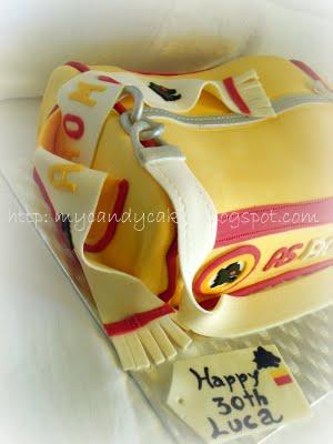 Sport bag AS Roma cake - Torta borsone calcio