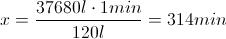 Problema svolto su solidi di rotazione: determinare il volume (d'acqua) di un cilindro (cisterna)