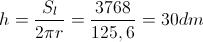 Problema svolto su solidi di rotazione: determinare il volume (d'acqua) di un cilindro (cisterna)