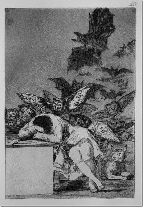 Francisco Goya y Lucientes (Spanish, 1746-1828), The sleep of reason produces monsters