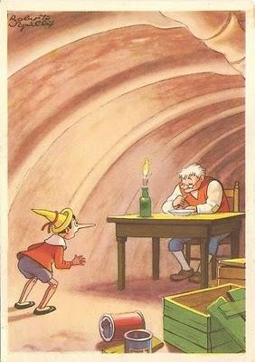 PINOCCHIO: cartoline di Roberto Sgrilli (1942) PINOCCHIO: cartoline di Roberto Sgrilli (1942)