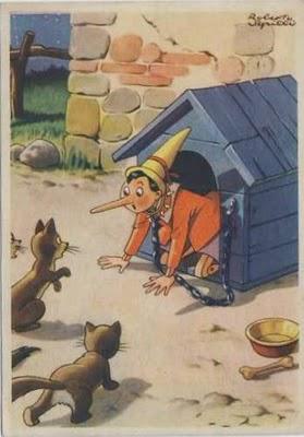 PINOCCHIO: cartoline di Roberto Sgrilli (1942) PINOCCHIO: cartoline di Roberto Sgrilli (1942)