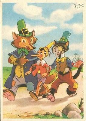 PINOCCHIO: cartoline di Roberto Sgrilli (1942) PINOCCHIO: cartoline di Roberto Sgrilli (1942)
