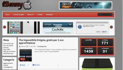 iBenny cambia hosting passando da Blogspot a Wordpress rinnovando la grafica e migliorando il servizio