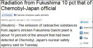 Fukushima: assoluto cover-up su dati e quantità di materiali radioattivi immessi nell'ambiente - Prima parte: L'accordo truffa tra AIEA ed OMS