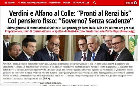 L’età della politica e dei media cazzari (1) – Di Alfano e di Verdini al Colle. E del maglione da quasi mille Euro di Agnese Renzi simbolo della pochezza civile di un’epoca. L’età della politica e dei media cazzari (1) – Di Alfano e di Verdini al Colle. E del maglione da quasi mille Euro di Agnese Renzi simbolo della pochezza civile di un’epoca.