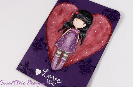 Biglietto acquerello Gorjuss per San valentino - Gorjuss Watercolor card for Valentines Biglietto acquerello Gorjuss per San valentino - Gorjuss Watercolor card for Valentines