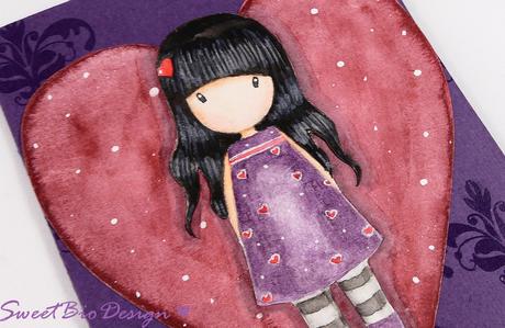 Biglietto acquerello Gorjuss per San valentino - Gorjuss Watercolor card for Valentines Biglietto acquerello Gorjuss per San valentino - Gorjuss Watercolor card for Valentines