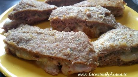 Tramezzini di Carne con prosciutto e formaggio Tramezzini di Carne con prosciutto e formaggio