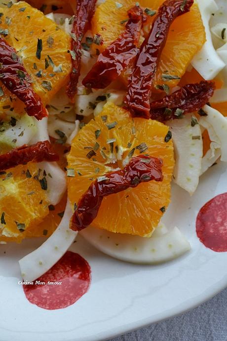 Insalata Invernale di Arancio Finocchio e Pomodorini Secchi Insalata Invernale di Arancio Finocchio e Pomodorini Secchi