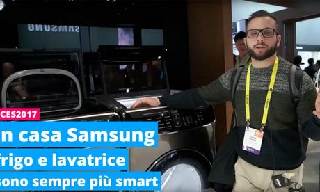 In casa Samsung frigo e lavatrice sono sempre più smart, eccoli al CES coi TV QLED | CES 2017 In casa Samsung frigo e lavatrice sono sempre più smart, eccoli al CES coi TV QLED | CES 2017