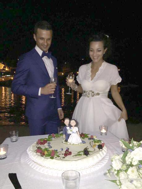 Il cake topper di Laura – col vestito ‘vintage’ il cake topper marymade.it sulla torta di Laura